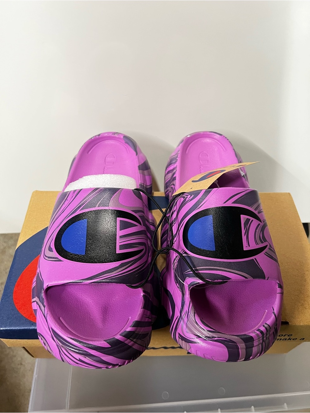NWT Champion Meloso Squish Logo Slide Sandals